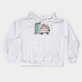 Books and Flowers Kids Hoodie